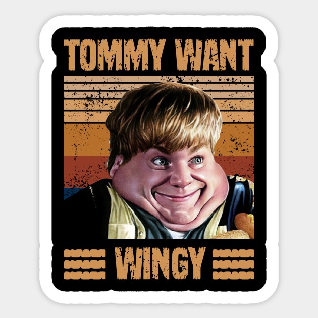 Tommy Boy Likey Tommy Want Wingy Vintage Sticker by Hoang Bich